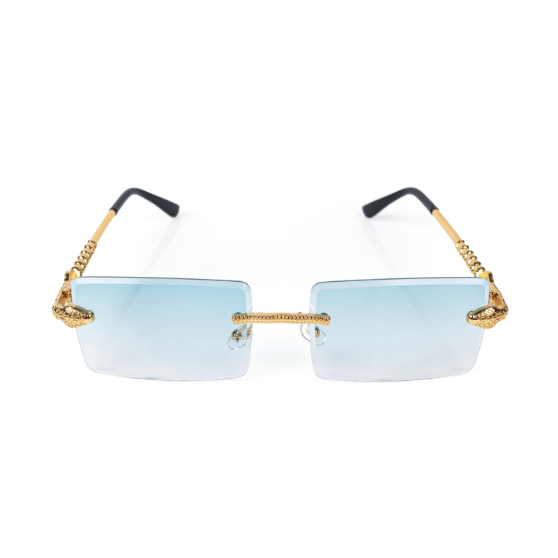 SNAKE SUNGLASSES IN BLUE