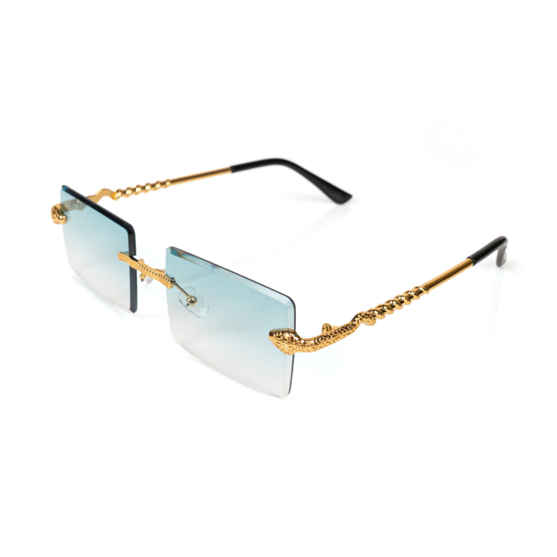SNAKE SUNGLASSES IN BLUE