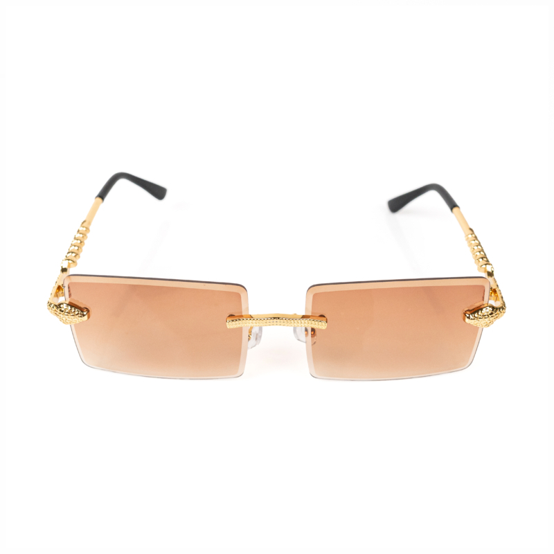 SNAKE SUNGLASSES IN BROWN