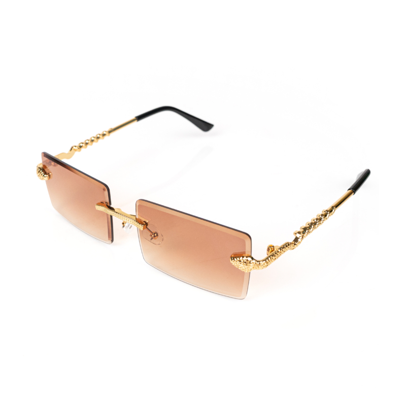 SNAKE SUNGLASSES IN BROWN