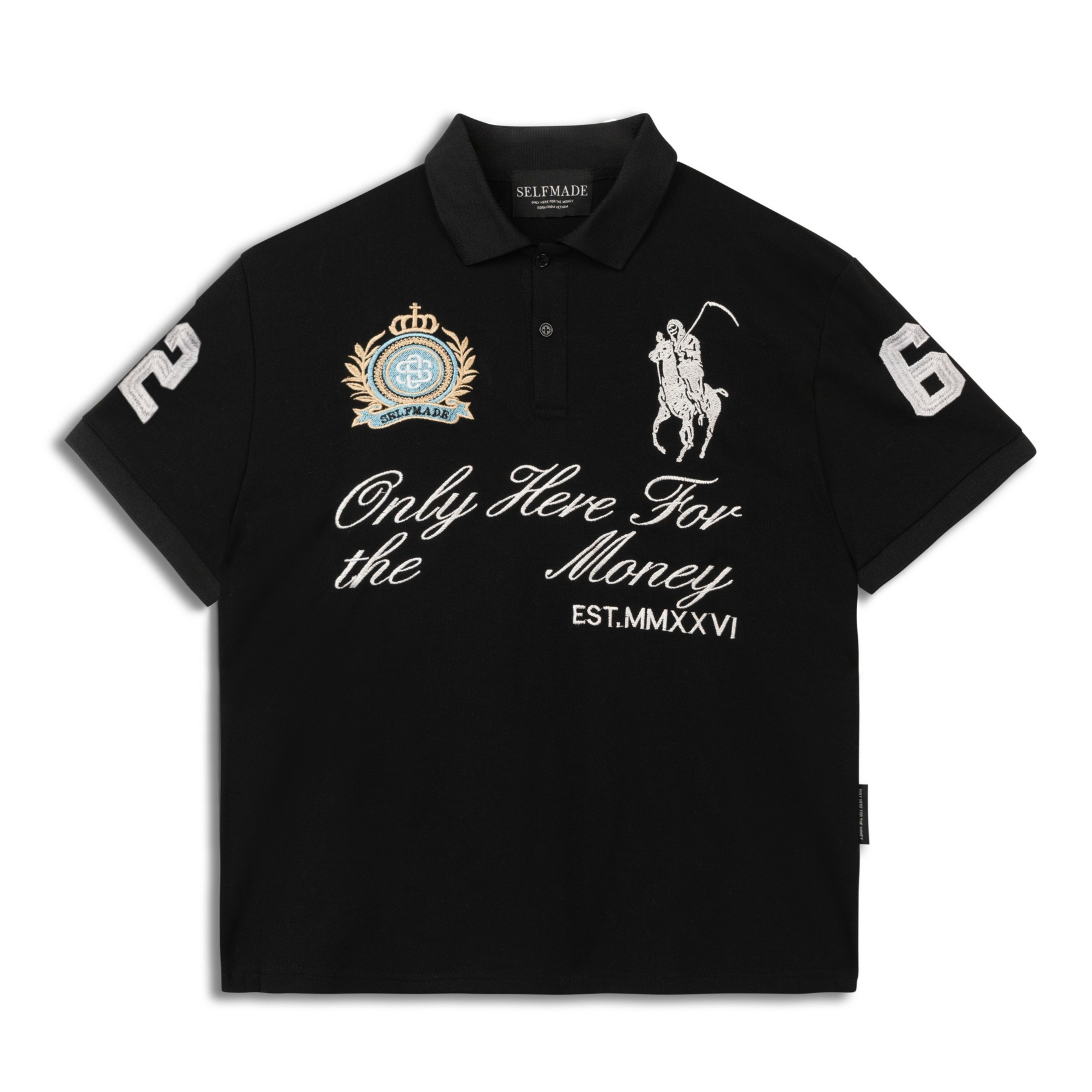 OHFTM POLO IN BLACK