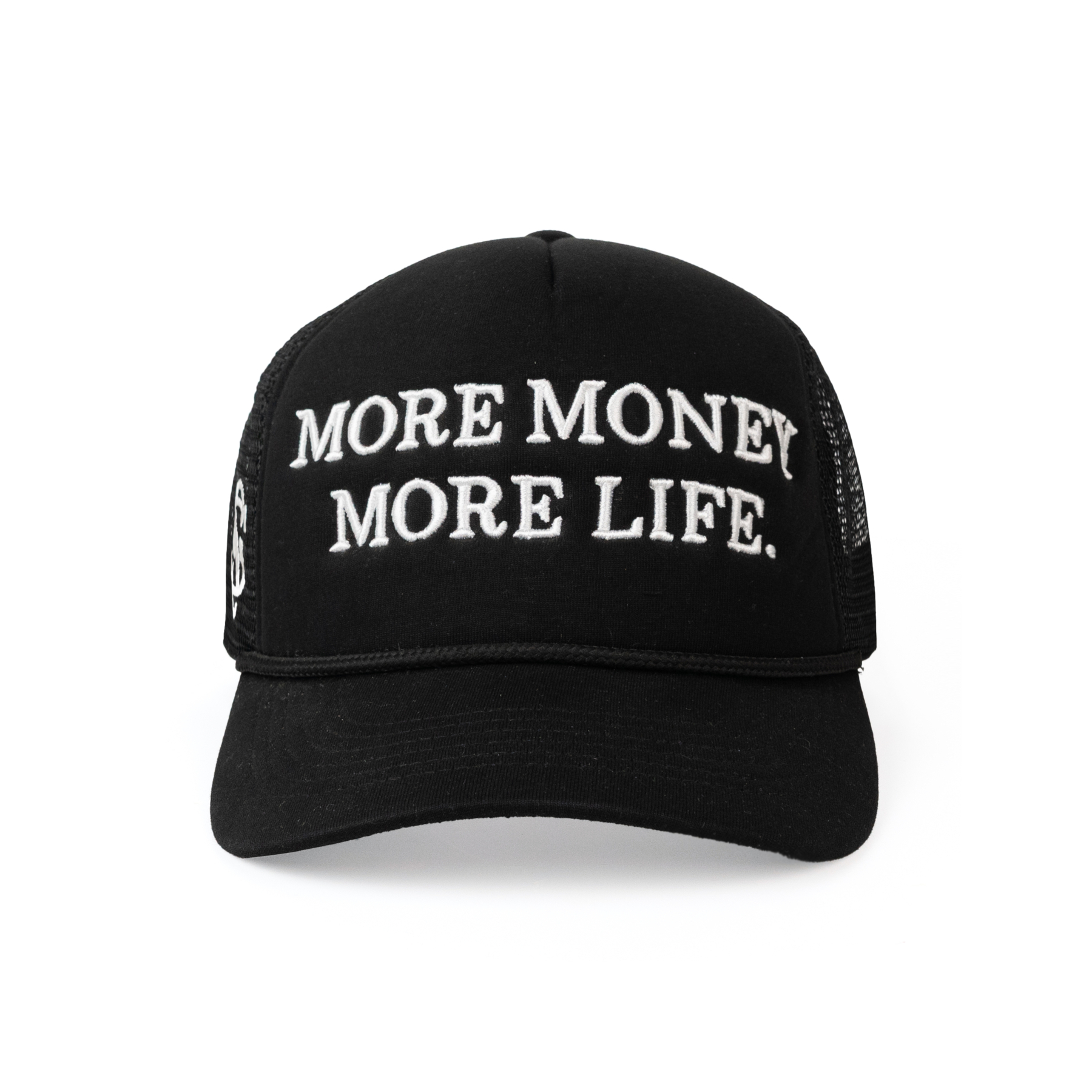 MORE MONEY TRUCKER HAT IN BLACK