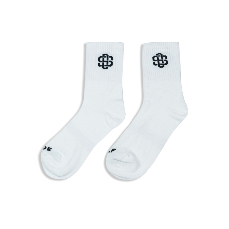 LOGO SOCKS IN WHITE (1 PACK/3 PAIRS)